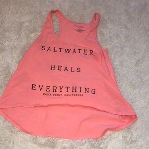 Women’s size L pink coral beach tank Dana Point
